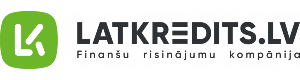 Mājaslapas Latkredits.lv logotips – nosaukums ar melniem burtiem un priekšā zaļš kvadrāts ar baltiem burtiem LK