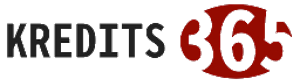 Kredits365.lv logotips, kur tiek izcelti cipari ar baltiem burtiem iekš sarkana horizontāla ovāla